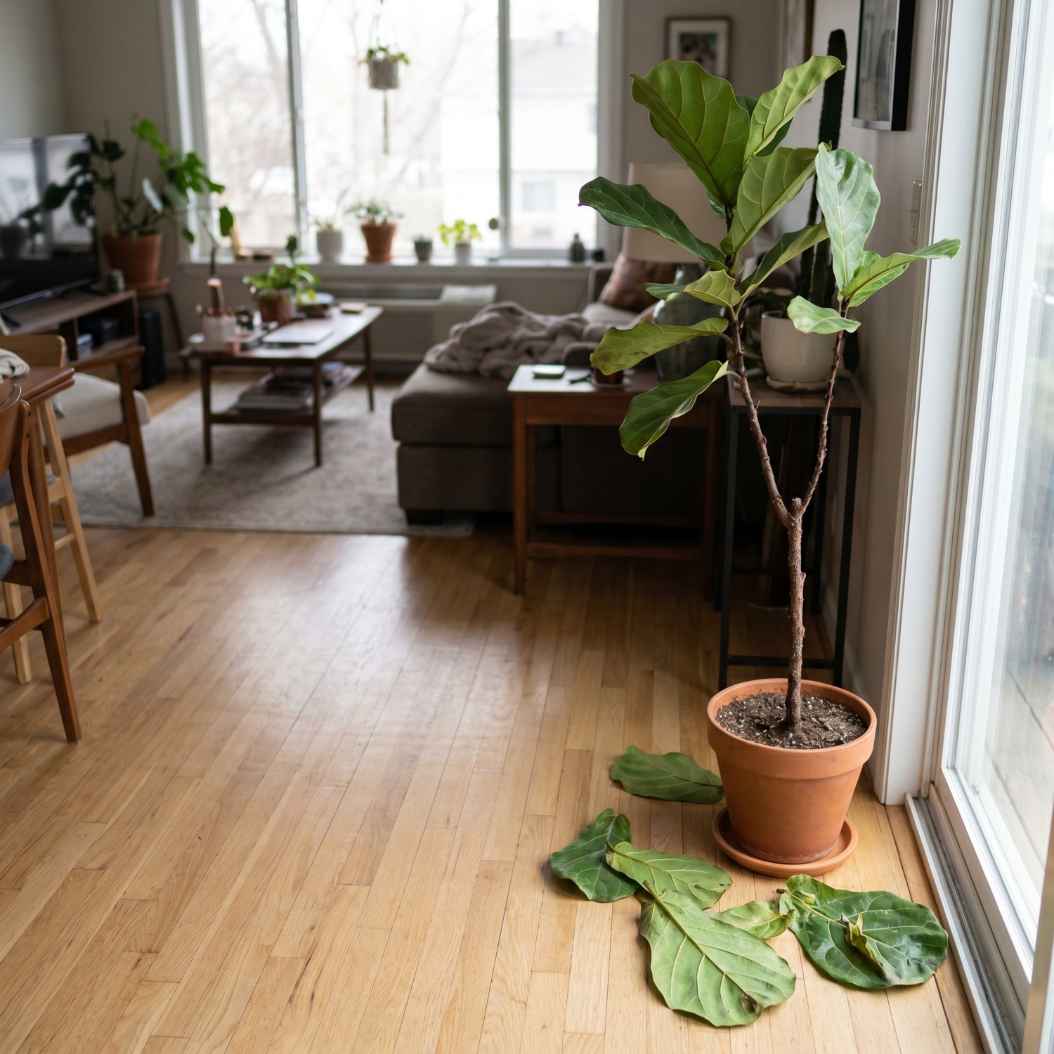 Fiddle leaf fig dropping its leaves
